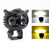 LIU HJG New Model Owl Fog Light For Bike/Car/Thar/Jeep ( Cool White, 40W each * 2 = 80W Total ) - Pack of 2