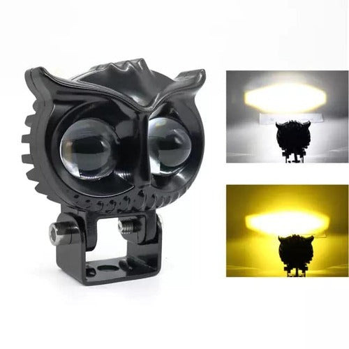LIU HJG New Model Owl Fog Light For Bike/Car/Thar/Jeep ( Cool White, 40W each * 2 = 80W Total ) - Pack of 2