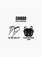 Legundary Custom Haulier Rear Carrier Black and Fort Knox Saddle Stay Combo for Suzuki V-Strom 800DE Heavy Duty Luggage Rack