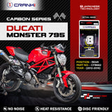 CRANK1 CFB662 Carbon Rear Brake Pads for Ducati Monster 795 2012-2016 – 1 Set