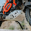 Legundary Custom KTM 390 Enduro R Vambrace Bash Plate Silver aluminium engine sump guard skid plate