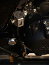 Legendary Custom Meteor Novato rear brake fluid guard stainless steel silver for Royal Enfield Meteor 350