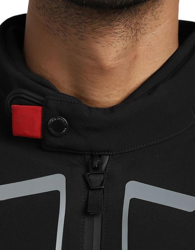 Royal Enfield Adventurer XT Waterproof Riding Jacket in Blue, Olive and Black