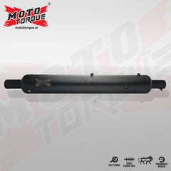 MotoTorque Replica Black BS4 Performance Exhaust for Royal Enfield Motorcycles