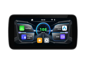 Sash Gears S7 Smart Riding Display with 6.25 inch touchscreen, wireless Apple CarPlay, Android Auto, dual 1080P cameras, GPS speed display and TPMS