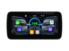 Sash Gears S7 Smart Riding Display with 6.25 inch touchscreen, wireless Apple CarPlay, Android Auto, dual 1080P cameras, GPS speed display and TPMS