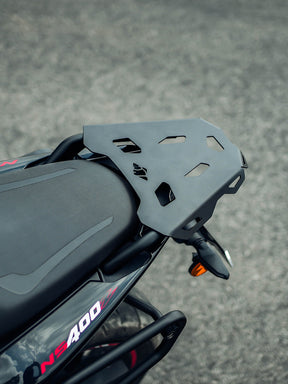 Legundary Custom Gopher Carrier for Bajaj Pulsar NS400Z Black Mild Steel Rear Luggage Rack Top Box Support