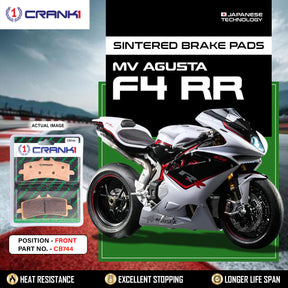 CRANK1 CB744 Front Sintered Brake Pads for MV Agusta F4 RR Superbikes - 2 Sets