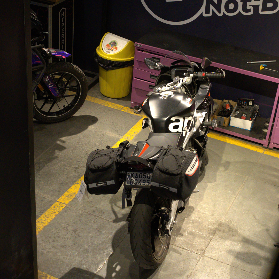 Hyperrider Saddle Stay for Aprilia RS 457 rear seat and luggage rack mounting bracket
