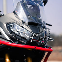 Moto Torque Spider Head Light Grill for TVS Apache RTX 300