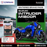 CRANK1 CB973 Front Sintered Brake Pads for Suzuki Intruder M1800R 2007-2018 Motorcycle Brake Pads