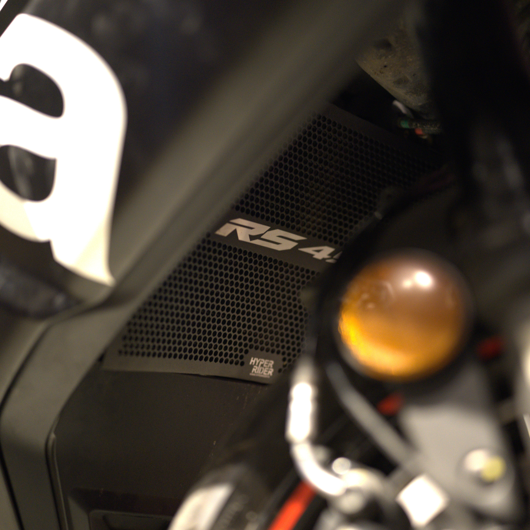 Hyperrider Radiator Guard for Aprilia RS 457 premium radiator protection and airflow