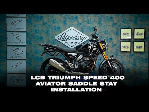 Legundary Custom Aviator Saddle Stay Triumph Speed 400 Black Mild Steel Luggage Support