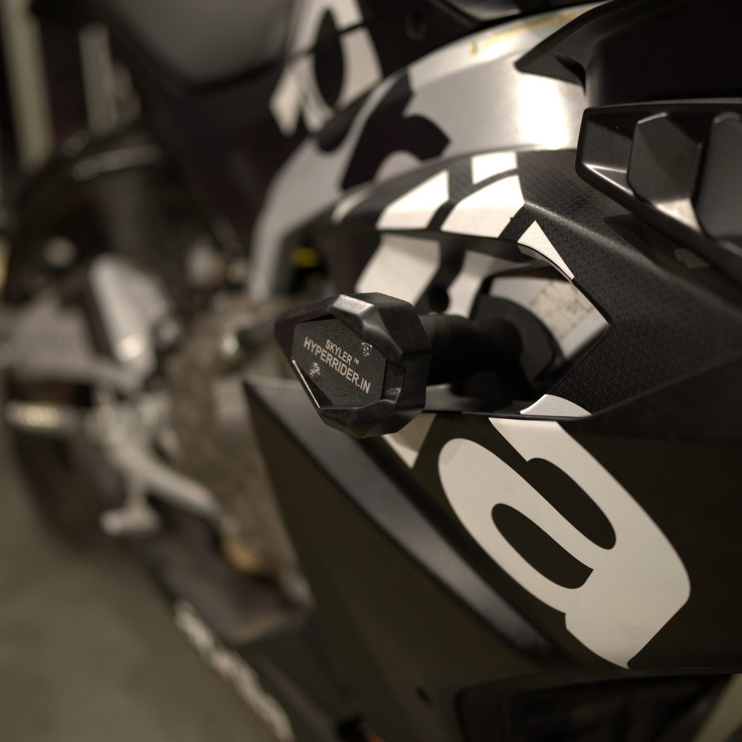 Hyperrider Frame Slider for Aprilia RS 457 motorcycle crash and frame protection
