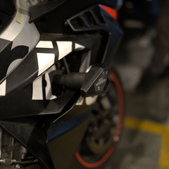Hyperrider Frame Slider for Aprilia RS 457 motorcycle crash and frame protection