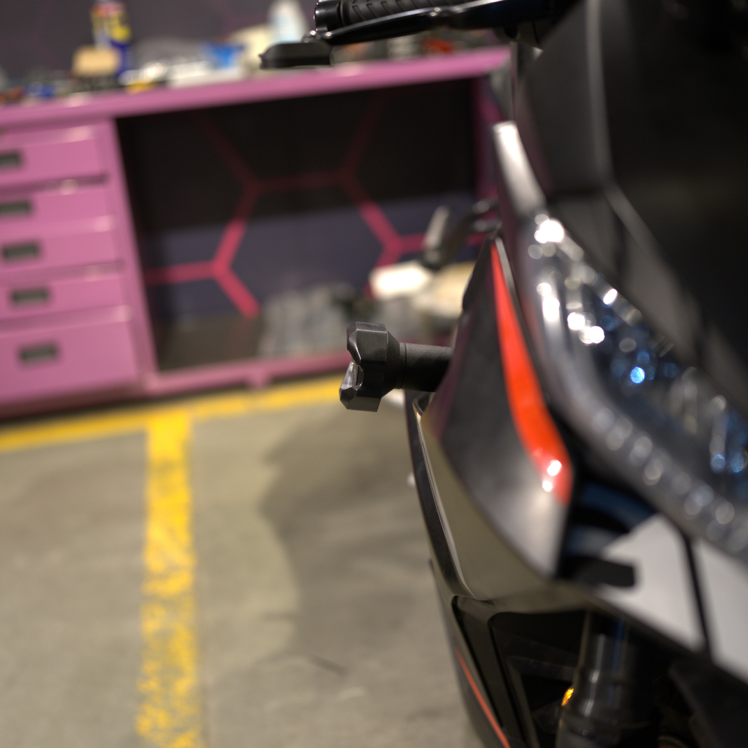 Hyperrider Frame Slider for Aprilia RS 457 motorcycle crash and frame protection