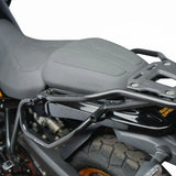 Auto Engina Saddle Stay installed on Royal Enfield Himalayan 450 for soft side luggage support
