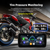 Sash Gears S7 Smart Riding Display with 6.25 inch touchscreen, wireless Apple CarPlay, Android Auto, dual 1080P cameras, GPS speed display and TPMS