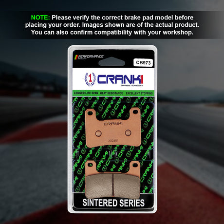 CRANK1 CB973 Sintered Front Brake Pads for Kawasaki Versys 1000 (2019 Onwards) high performance motorcycle brake pads