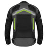 BBG Marshal motorcycle riding jacket with CE Level 2 armour in Black, Neon and Red