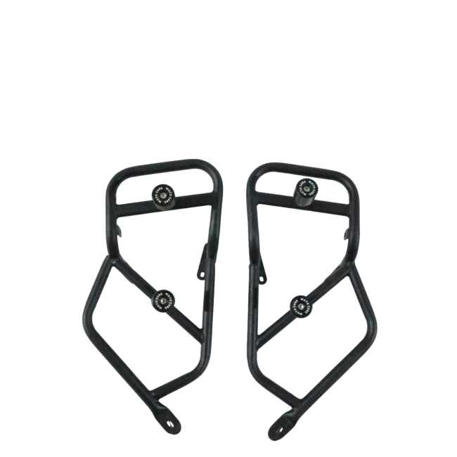 Motocare 4 slider crash guard installed on Bajaj Dominar 400