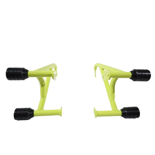 Pulsar NS200 green crash guard with 4 sliders MotoCare