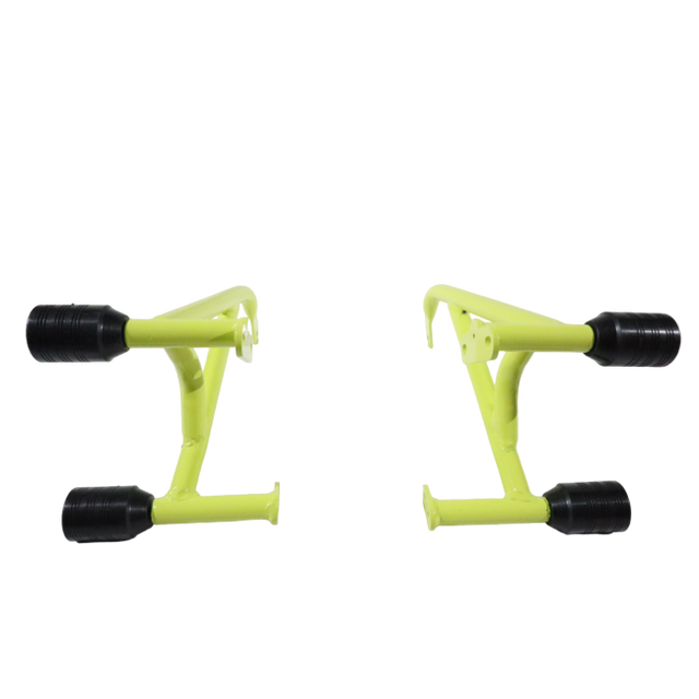 Pulsar NS200 green crash guard with 4 sliders MotoCare