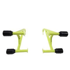 Pulsar NS200 green crash guard with 4 sliders MotoCare