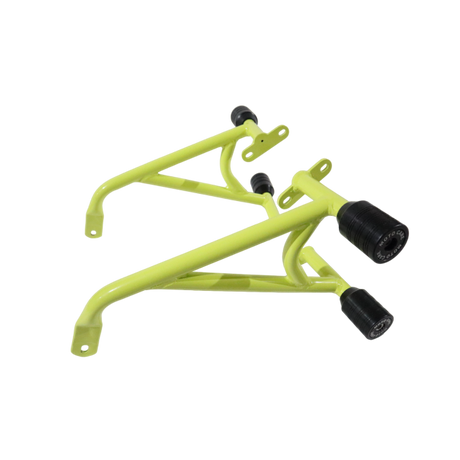 Pulsar NS200 green crash guard with 4 sliders MotoCare