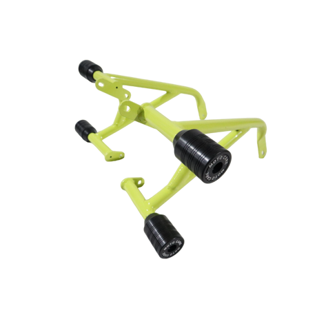 Pulsar NS200 green crash guard with 4 sliders MotoCare