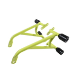 Pulsar NS200 green crash guard with 4 sliders MotoCare