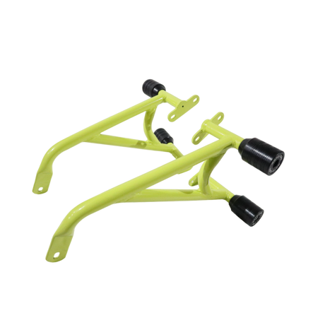 Pulsar NS200 green crash guard with 4 sliders MotoCare