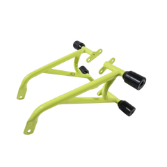 Pulsar NS200 green crash guard with 4 sliders MotoCare