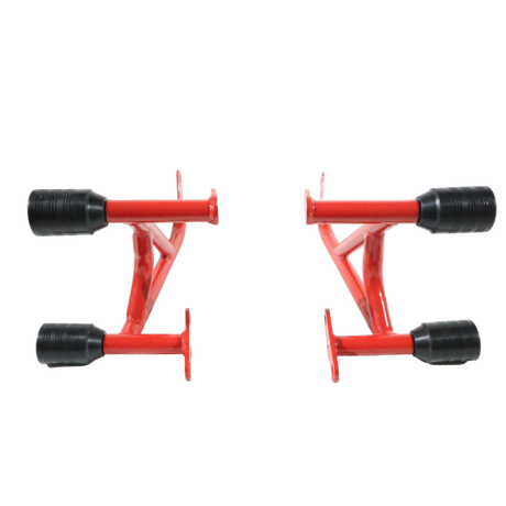 Pulsar NS200 crash guard red with 4 sliders MotoCare