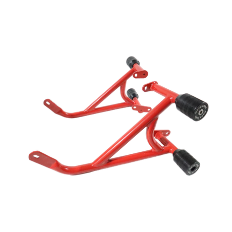 Pulsar NS200 crash guard red with 4 sliders MotoCare