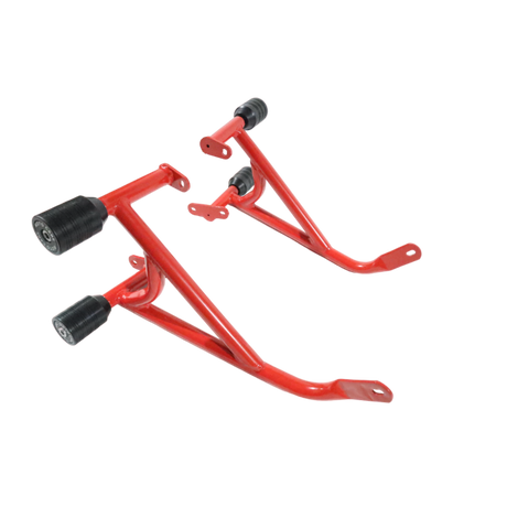 Pulsar NS200 crash guard red with 4 sliders MotoCare
