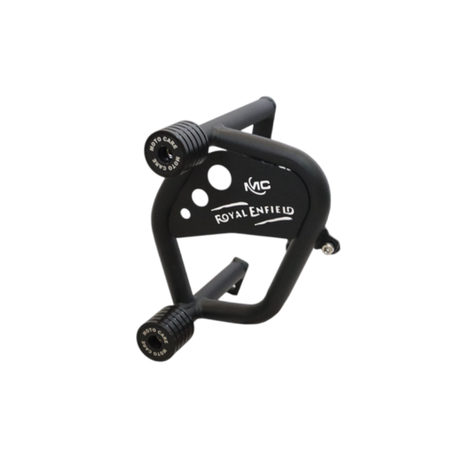 MotoCare 4 Slider Crash Guard with Name Plate for Royal Enfield Interceptor 650

