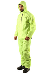Lone Ranger DryStorm Motorcycle Rain Suit High Visibility Waterproof Jacket and Pants Set