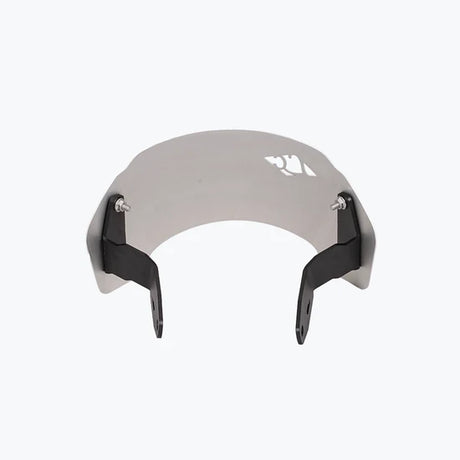 Legundary Custom Zephyr Visor for Yamaha XSR 155 Black Silver Mild Steel Aluminium Windshield