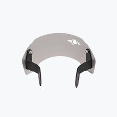 Legundary Custom Zephyr Visor for Yamaha XSR 155 Black Silver Mild Steel Aluminium Windshield