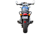 Silver Stallion slip on performance exhaust for Triumph Bonneville T120 1200 silver black matte brushed