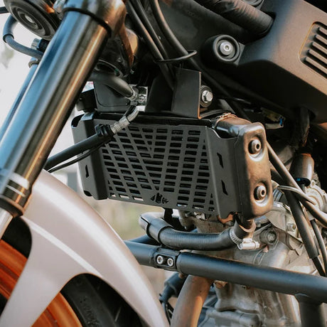 Legundary Custom Vector Radiator Grill Black for Yamaha XSR 155 Mild Steel Radiator Guard Protector