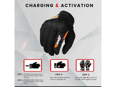 Night Wing Smart Motorcycle Gloves - Black