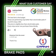 CRANK1 Sintered Front Brake Pads CB902 For Benelli TRK 502 2017 Onwards Motorcycle