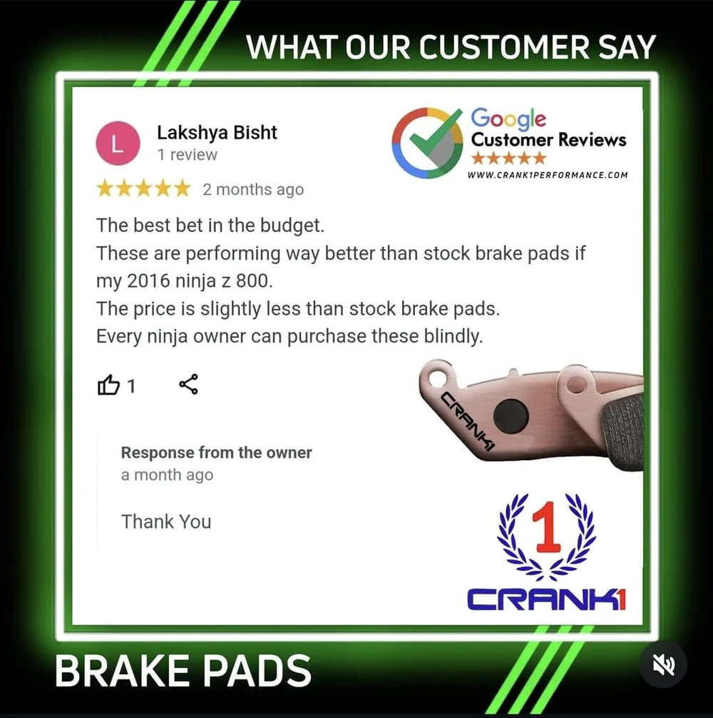 CRANK1 Sintered Rear Brake Pads CB896 For Benelli 302R 2018-2020 Motorcycle
