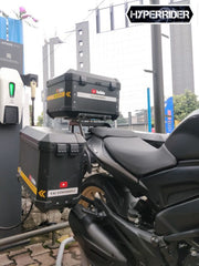 Hyperrider Top Rack Type 1 for Bajaj Dominar 250 Dominar 400 and Dominar UG heavy duty steel motorcycle luggage carrier