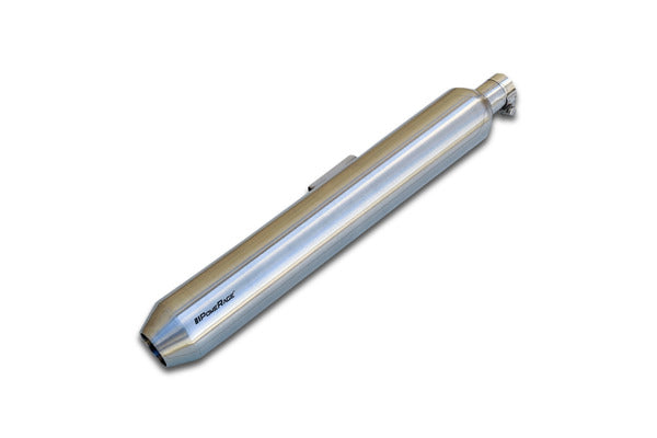 SLIP-ONS EXHAUST FOR RE 350 / 500 BRUSHED STEEL FINISH (SHORT TYPE)