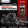 CRANK1 CFB662 carbon rear brake pads for Benelli 502 Cruiser motorcycle