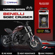 CRANK1 CFB662 carbon rear brake pads for Benelli 502 Cruiser motorcycle