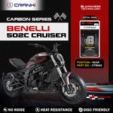 CRANK1 CFB662 carbon rear brake pads for Benelli 502 Cruiser motorcycle